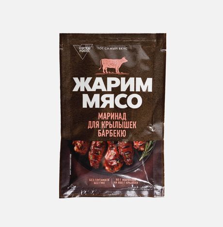 Маринад Жарим мясо д/приготовления крылышек Барбекю пл/уп 80г