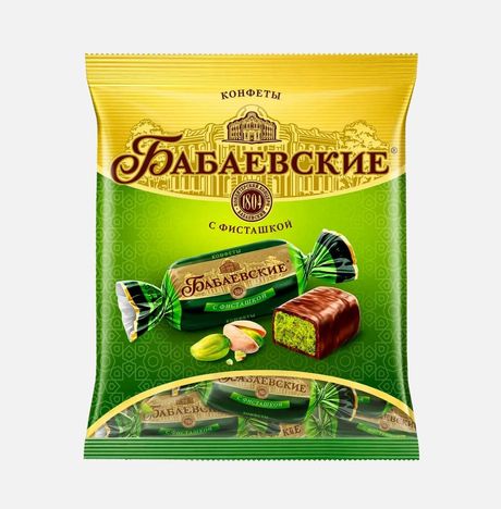 Конфеты Бабаевские с фисташкой 200г