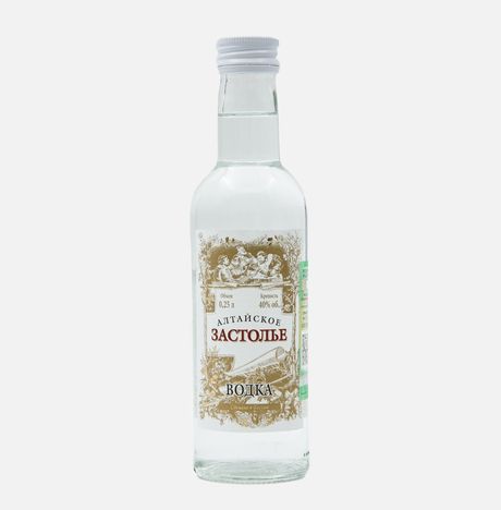Водка Алтайское Застолье 40% ст/б 0,25л
