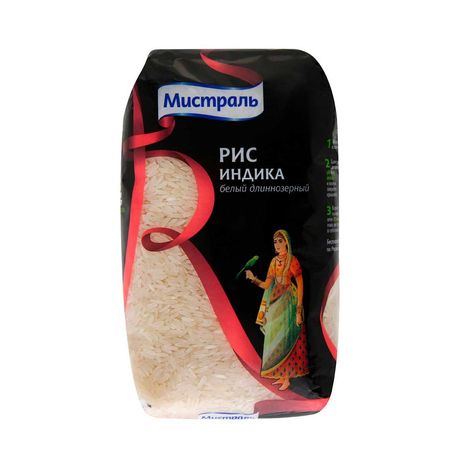 Рис Мистраль Индика белый длиннозерный 1кг