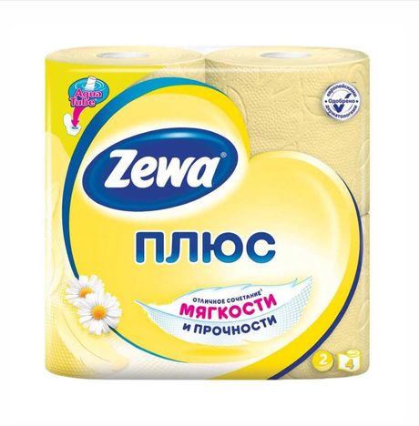 Бумага туалетная Зева плюс Ромашка 2сл 4 рулона