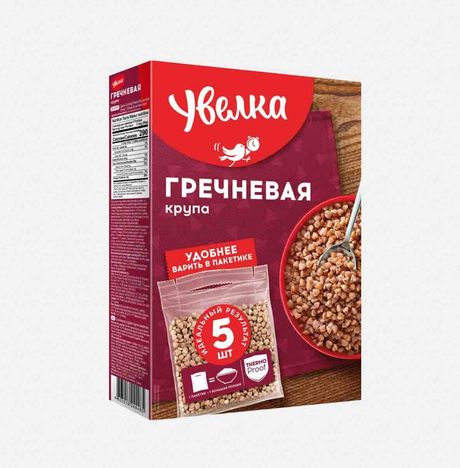Крупка гречневая Увелка в пакетиках к/к 5*80г