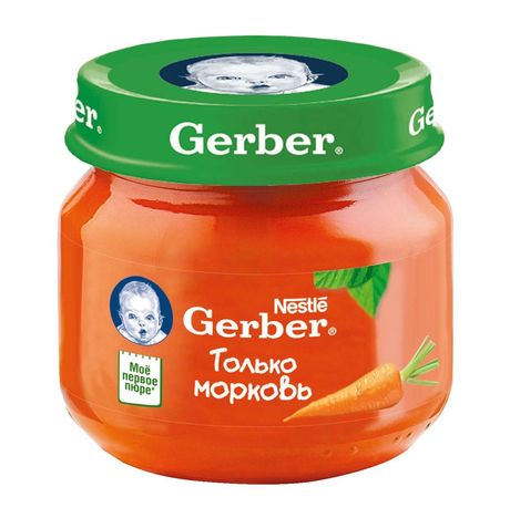 Пюре Гербер Морковь ст/б 80г