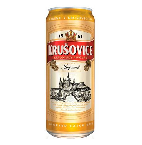 Пиво Крушовице Империал светлое 5% ж/б 0,5л