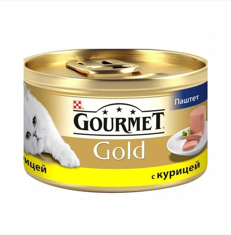 Корм Гурмэ Голд Паштет с курицей ж/б/ключ 85г