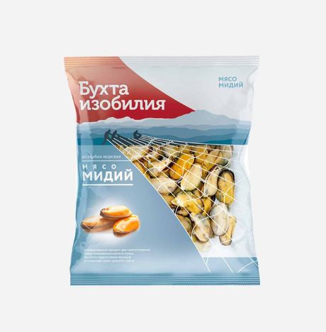 Мясо мидий Бухта изобилия в/м пл/пак 500г