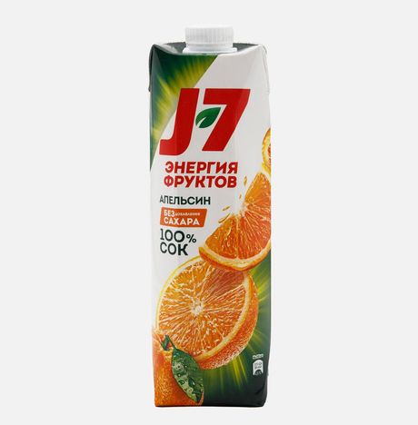 Сок J-7 Апельсин с мякотью 0,97л