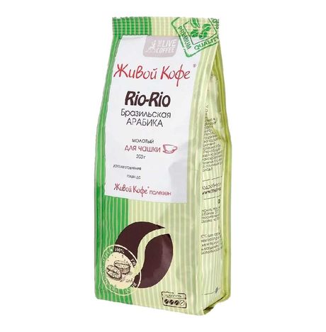 Кофе Живой кофе Рио-Рио Арабика молотый пл/уп 200г