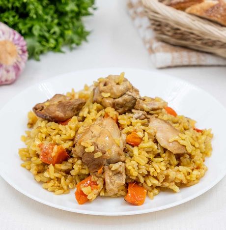 Плов с курицей вес 