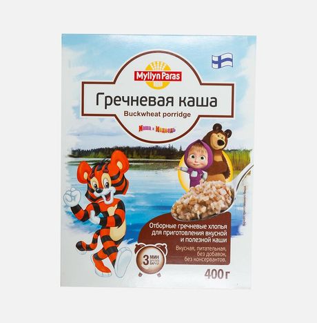 Гречневые хлопья Mюллюн Парас для каши к/к 400г