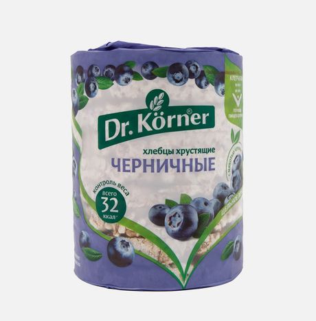 Хлебцы Др Корнер Злаковый коктейль черничный пл/уп 100г