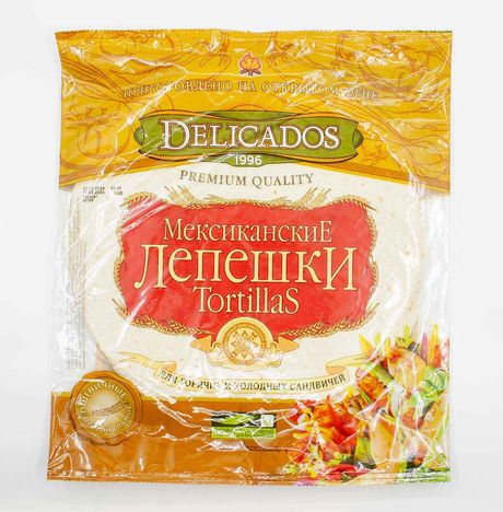 Лепешки Деликадос Мексиканские оригинальные пшеничные 400г