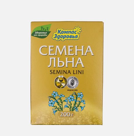 Семена льна Компас Здоровья к/к 200г