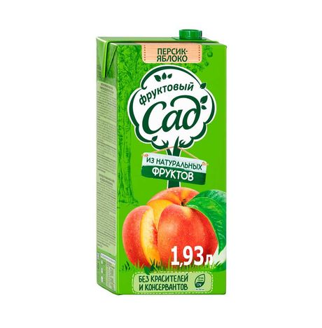 Сок Фруктовый Сад Персик/яблоко 1,93л