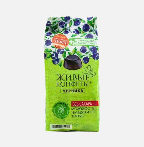 Конфеты Живые черника 170г