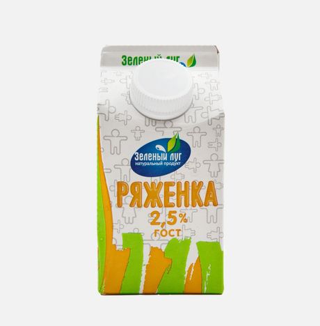 Ряженка Зеленый луг 2.5% т/п 450г
