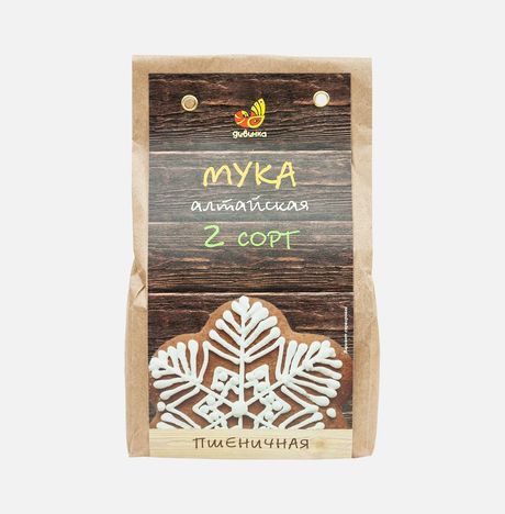 Мука Дивинка Алтайская пшеничная 2 сорт бум/пак 700г