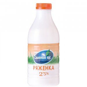 Ряженка Зеленый луг 2.5% пл/бут 750г