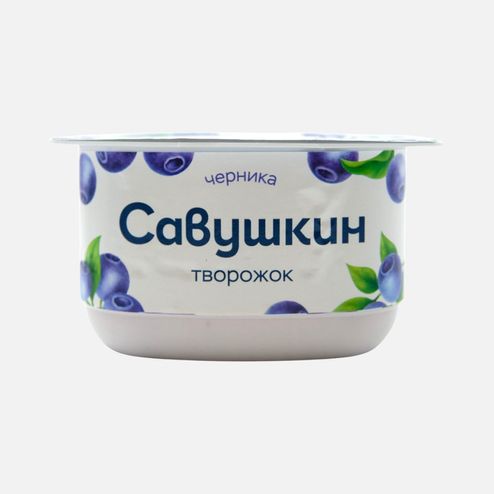 Паста творожная Савушкин Черника 3.5% пл/ст 120г