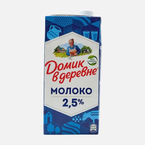 Молоко Домик в деревне 2.5% т/п 950г