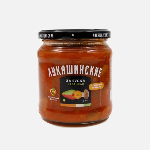 Закуска Лукашинские Казацкая с белыми грибами ст/б 450г