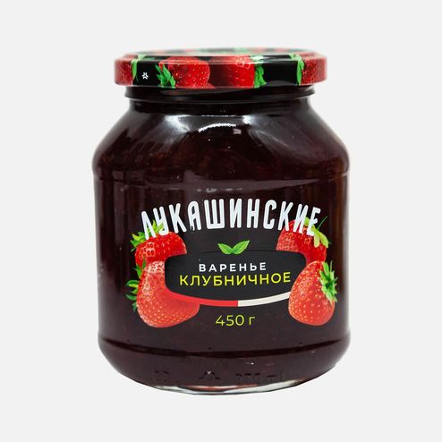 Варенье Лукашинские клубничное ст/б 450г