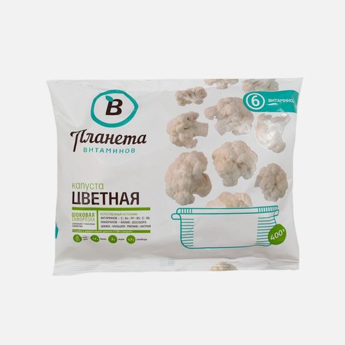 Капуста Планета Витаминов цветная с/м пл/пак 400г
