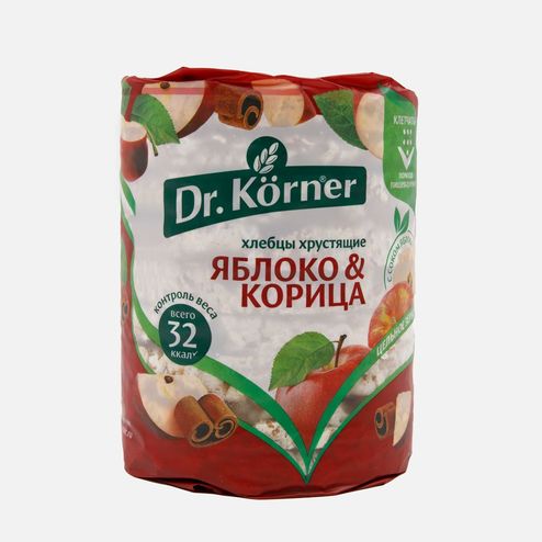 Хлебцы Др Корнер Злаковый коктейль яблочный с корицей пл/уп 100г