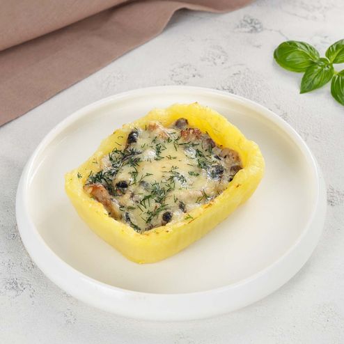 Гнезда картофельные с курицей и грибами вес