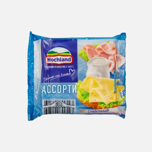 Сыр плавленый Хохланд Ассорти нарезка пл/уп 150г