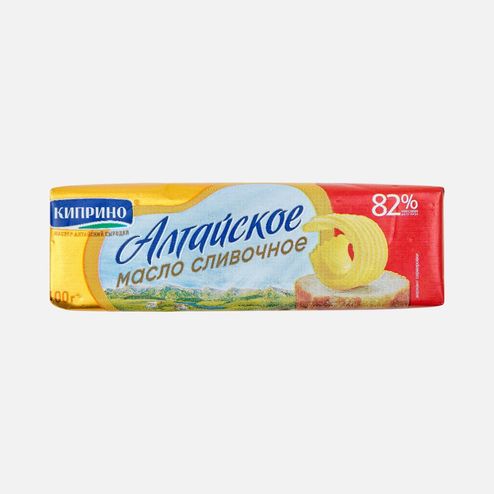 Масло Киприно Алтайское сливочное 82% фольга 100г