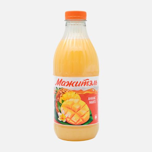 Напиток Мажитэль сывороточный с соком J-7 Ананас/Манго пл/б 950г
