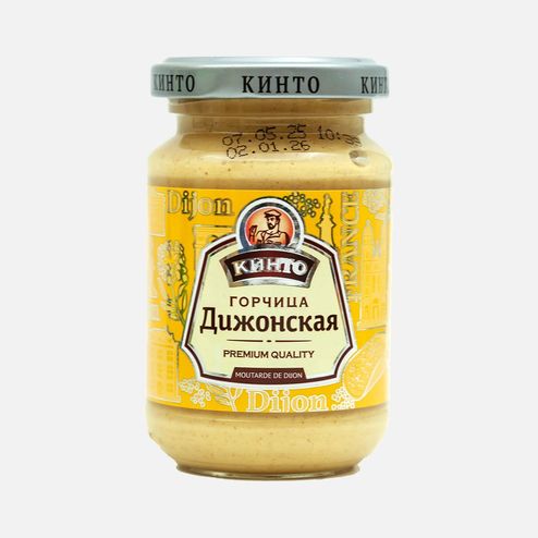 Горчица Кинто Дижонская острая ст/б 170г