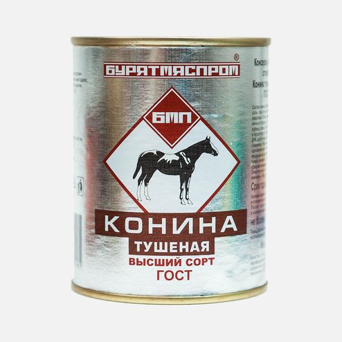 Конина тушеная БМП в/с ГОСТ ж/б 338г
