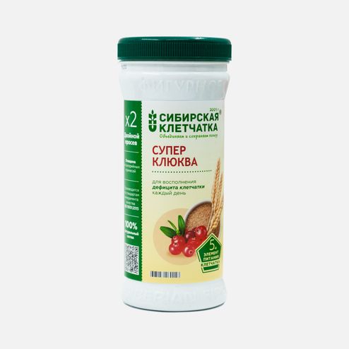 Клетчатка Сибирская Суперклюква пл/б 280г