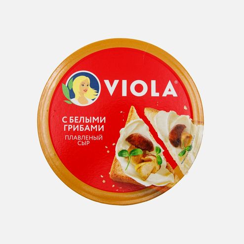 Сыр Виола плавл с белыми грибами 45% к/к 130г