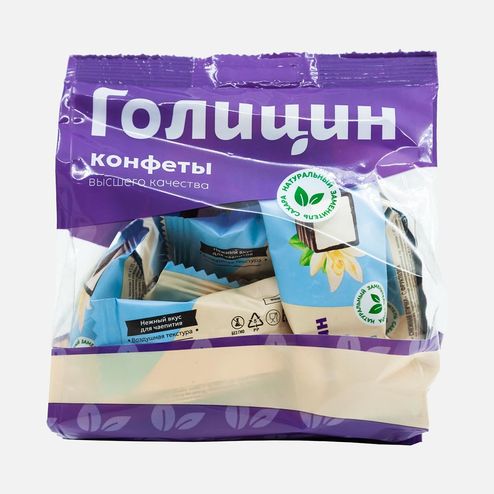 Конфеты Голицин суфле Снежная птичка с фруктозой пл/пак 180г