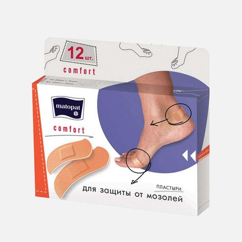 Пластырь Матопат Комфорт к/к 12шт