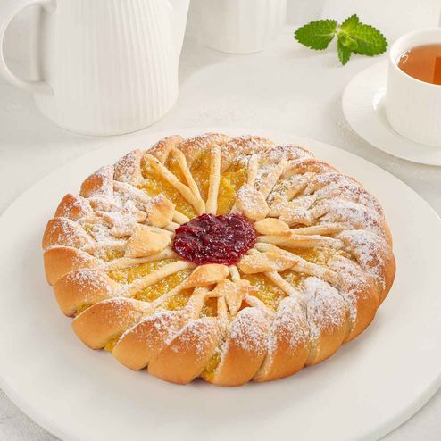 Пирог Праздничный с брусникой и апельсином вес