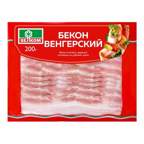 Бекон Велком Венгерский к/в в/у 200г