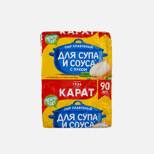 Сыр Карат плавл с луком для супа 45% фольга 90г