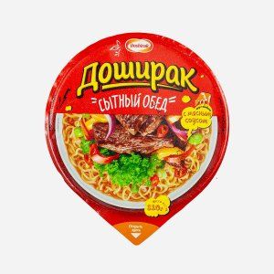 Лапша Доширак говядина с соусом пл/уп 110г
