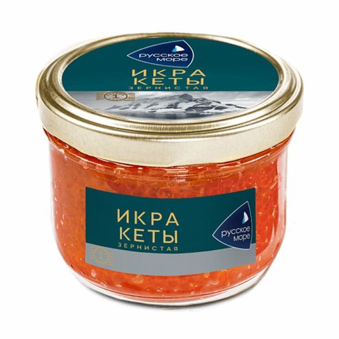 Икра Русское море лососевая зернистая кеты ст/б 210г