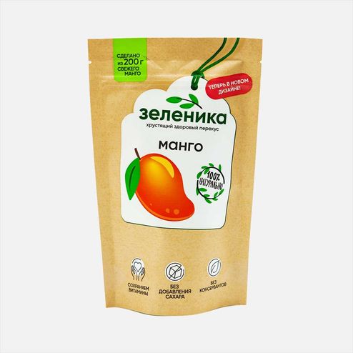 Манго Зеленика Здоровый перекус сушеный 20г