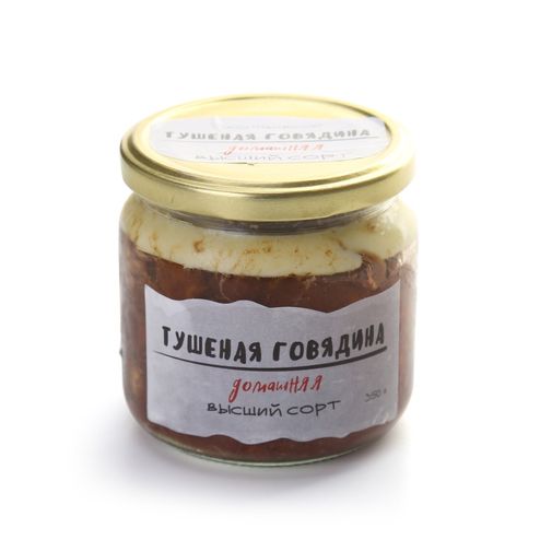 Говядина тушеная Домашняя Колбасный цех в/с ст/б 350г