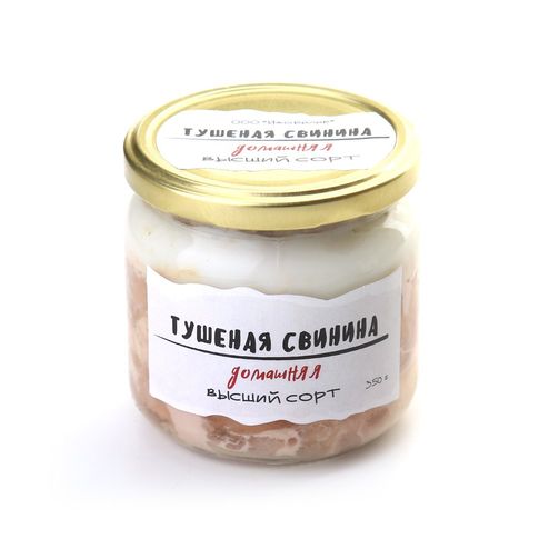 Свинина тушеная Домашняя Колбасный цех в/с ст/б 350г