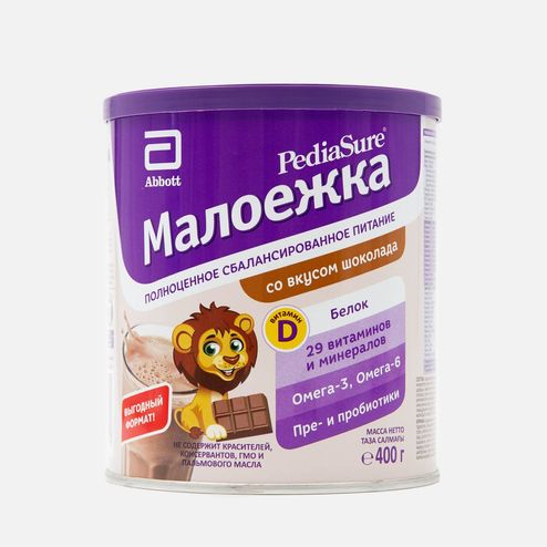 Продукт ПедиаШур Малоежка со вкусом шоколада от 1года 400г