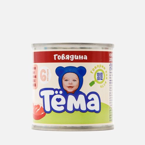 Пюре Тёма Говядина с 6мес ж/б 90г