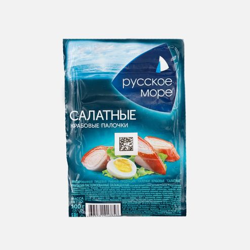 Крабовые палочки Русское море Салатные имит охл в/у 100г