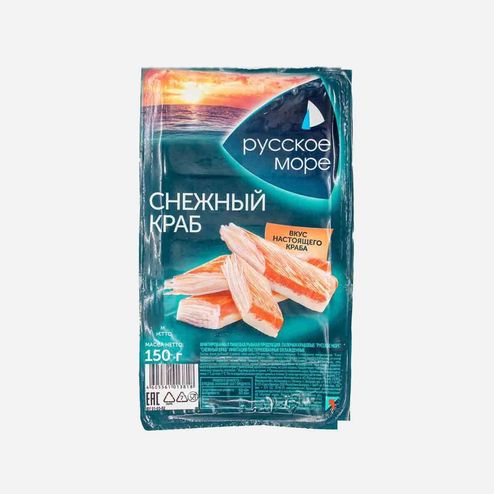 Крабовые палочки Русское море Снежный краб имит охл в/у 150г